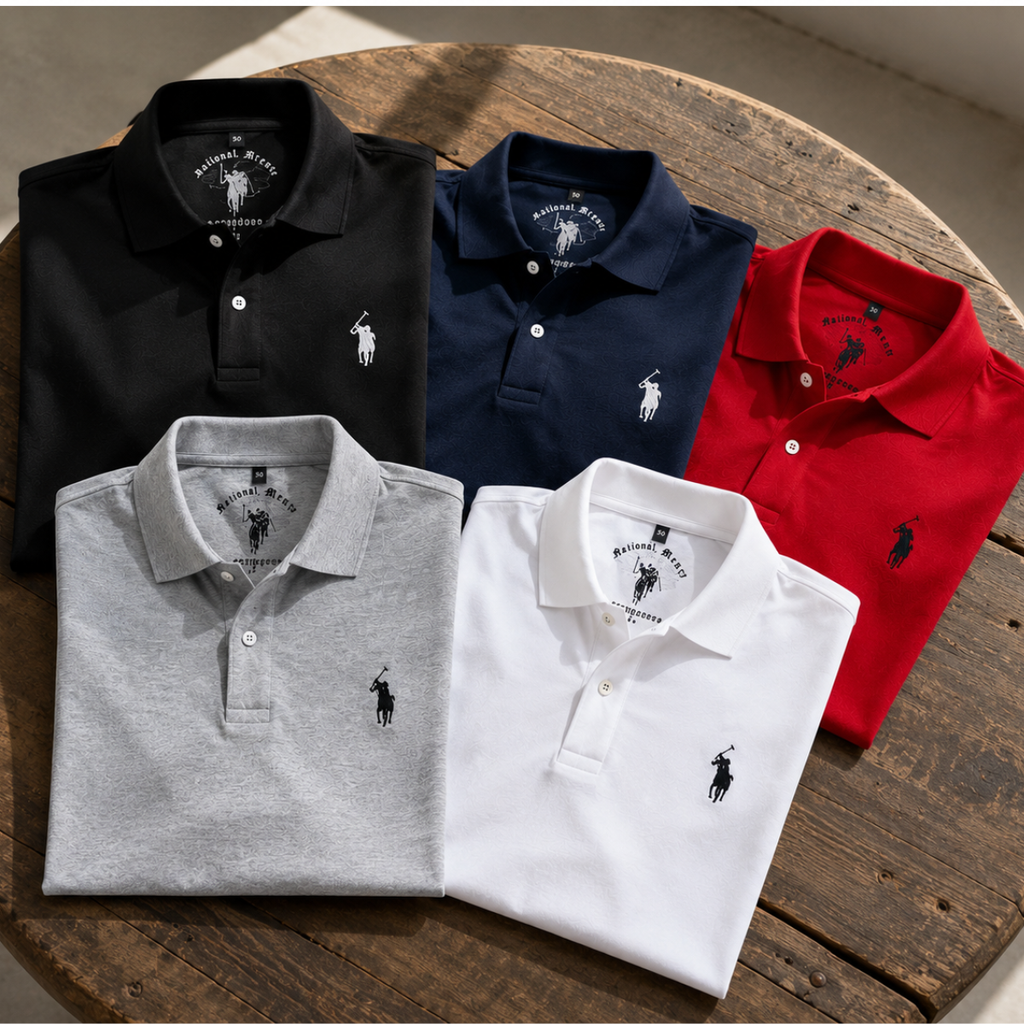 [Leve 5 e Pague 3] Camisa Polo Masculina Legion em Algodão e Poliéster | Elegância e Conforto