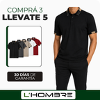 [Llevate 5 y Pagá 3] Chomba Polo Masculina Legacy de Algodón y Poliéster (¡Estilo que Impone Respeto!)