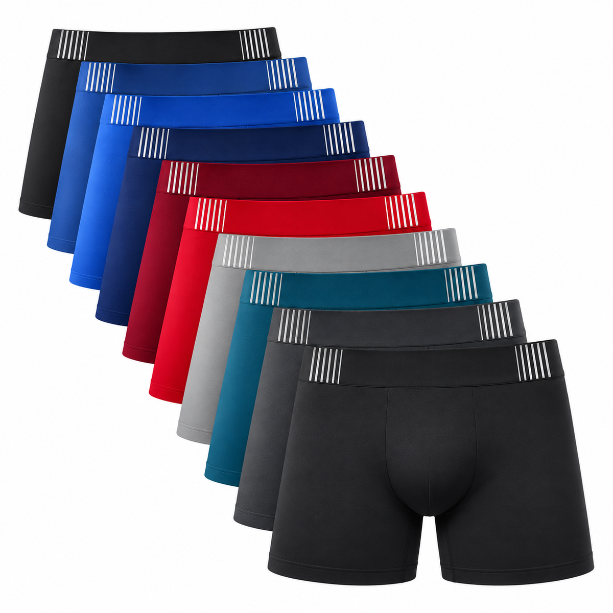 [Leve 10 e Pague 5] Cueca Boxer Masculina Sem Costura em Tecido Gelado | Máximo Conforto