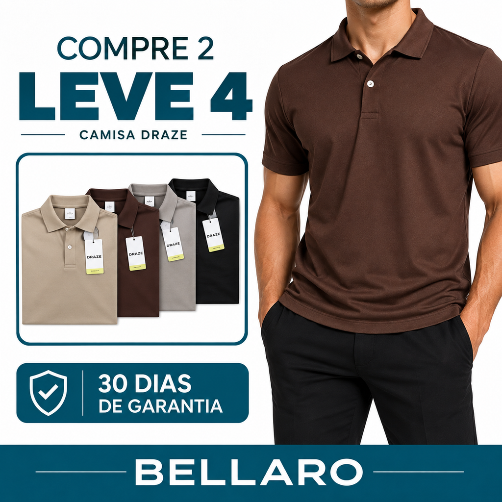 [Compre 2 e Leve 4] Camisa Masculina Daze Premium | Conforto, Elegância e Caimento Perfeito
