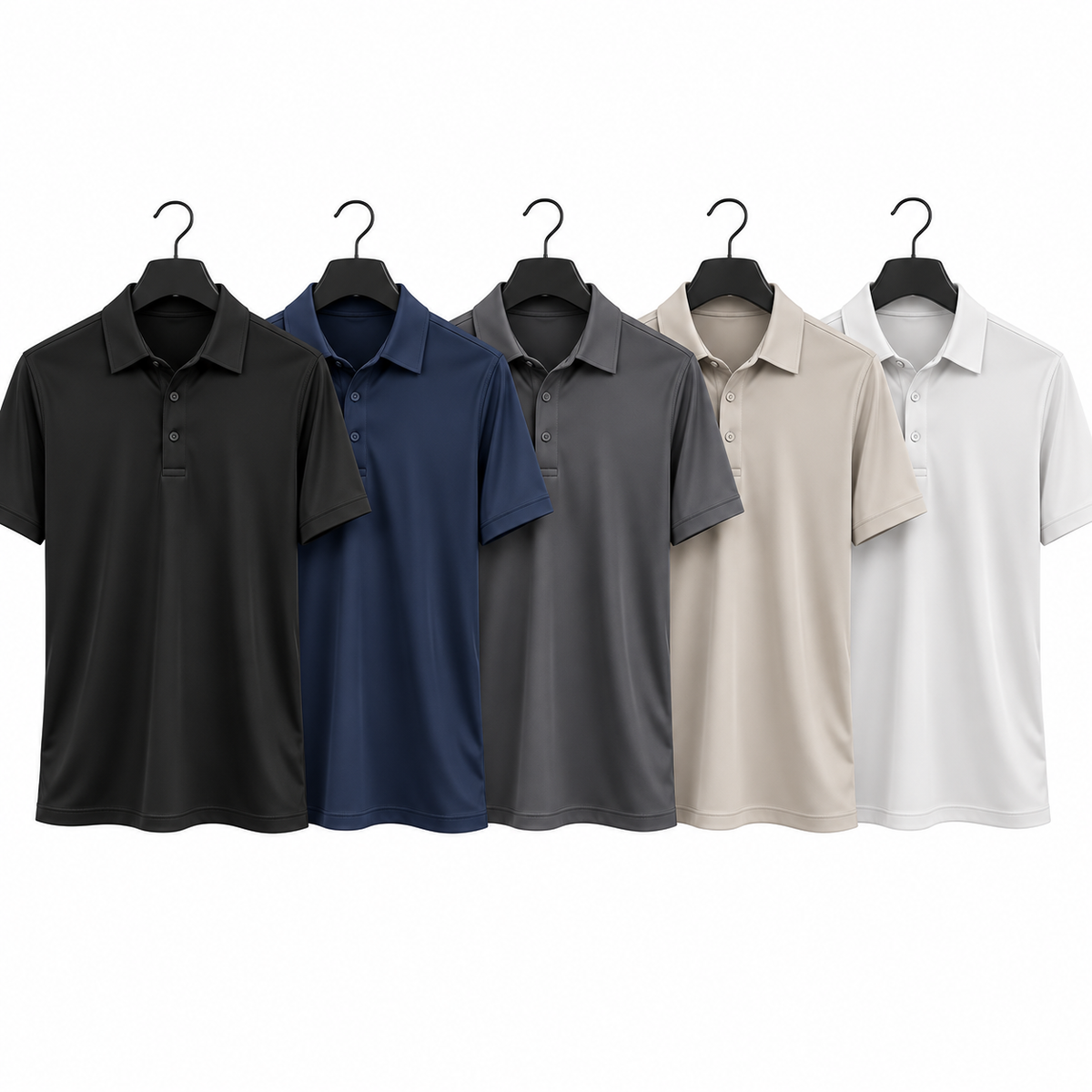 [Compre 3 Leve 5] Camisa Polo Masculina Lux | Tecido Gelado Tecnológico com Elasticidade