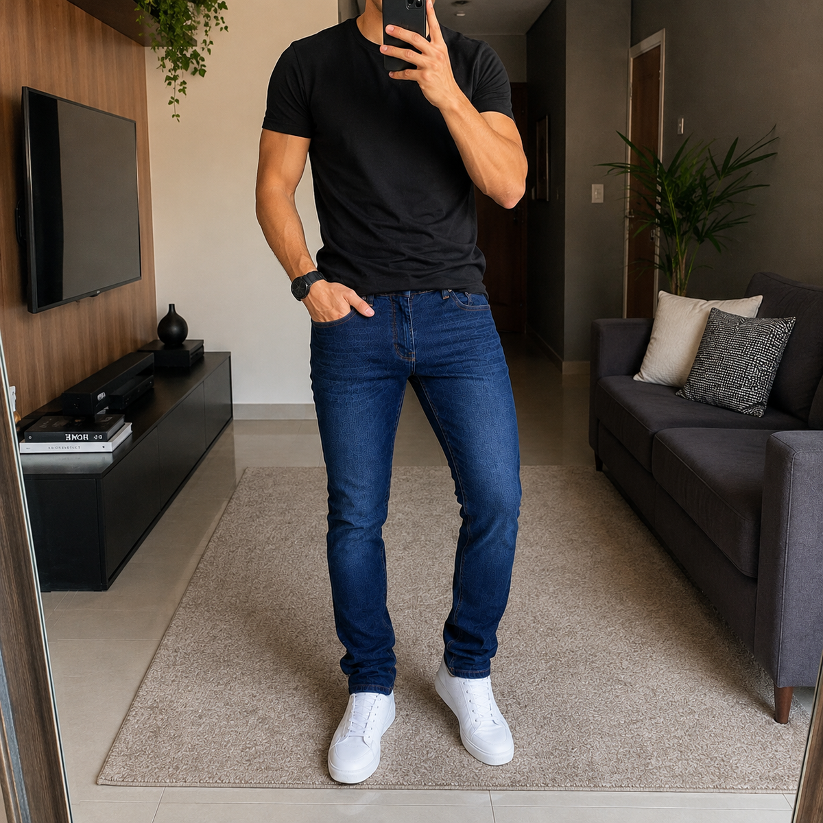 [Leve 3 e Pague 2] Calça Jeans Masculina Denver Premium | Conforto, Estilo e Caimento Perfeito