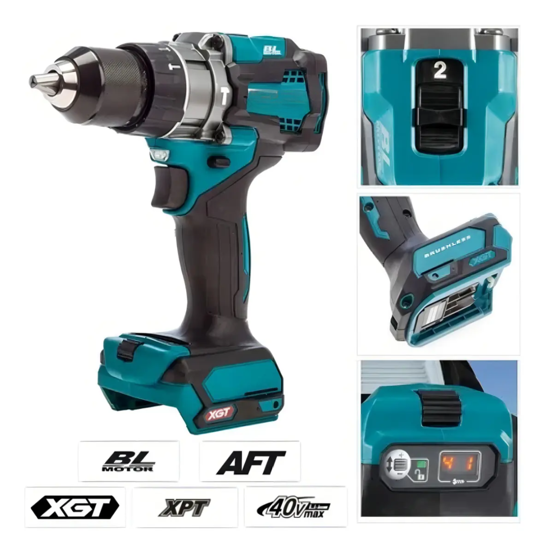 Kit Furadeira e Parafusadeira Titanium 40V Completo + Maleta, Bateria Extra, Base de Carregamento e Jogo de Brocas