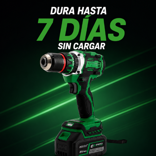 Kit Furadeira e Parafusadeira Sem Fio Completo + 2 Baterias e Maleta de Acessórios Grátis